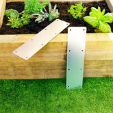 Straight Flat Railway Sleeper Brackets - 100mm x 400mm (Pack of 4)